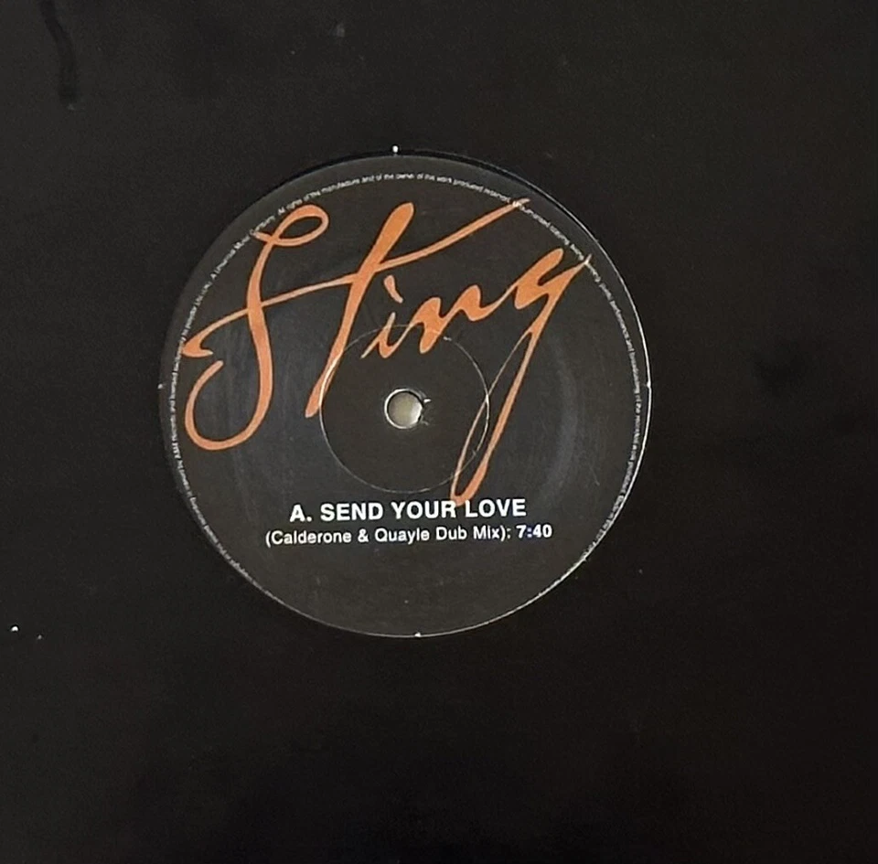 Sting - Send Your Love Remixes - Brand New Never Played Ltd Edition Promo 12” - Image 2 of 4