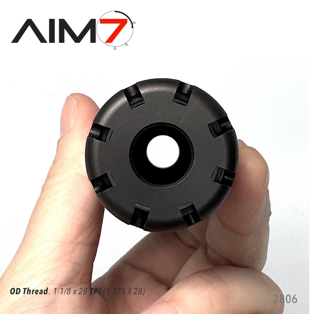 Aim7 ALPHACLOAK Brake Billet Steel Black 1.125X28 (1-1/8X28 TPI)(1
