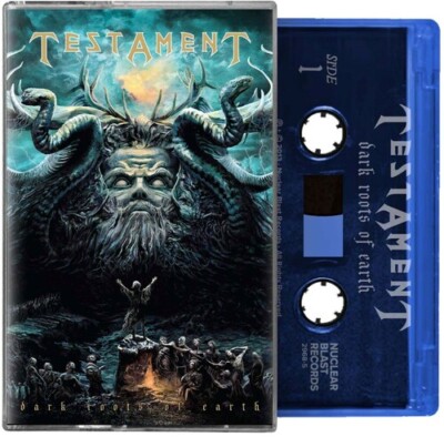 Dark Roots of Earth-Blue by Testament (Cassette, 2023)