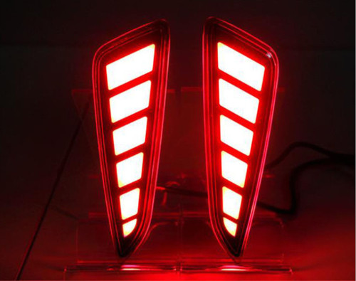 For Toyot@a CHR C-HR 2016-2020 LED Rear Fog Light Tail Bumper Light Sets L&R&mid - Picture 4 of 11