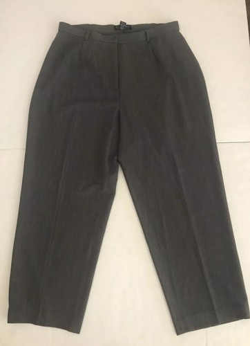 Women’s DIALOGUE Pants Dress Gray Flat Front Size 20WP
