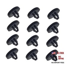 Car Brake Pedal Pad, Brake Light Switch Stopper, Universal for 12 PCS Black