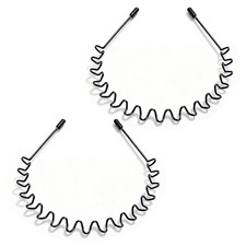 Asltw 2 PCS Metal Hair Band for Men Headband Women Bands, Head Bands for Women's