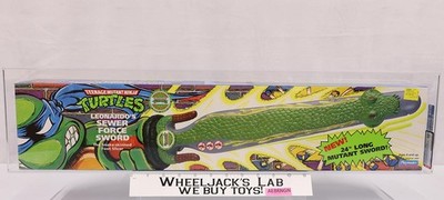 Leonardo's Sewer Force Sword AFA HIGHEST GRADED 80+ POP 2 TMNT Playmates NEW