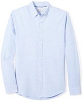 Amazon Essentials Herren Oxford-Hemd Slim Fit Langarm Blau GrößE S