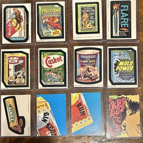 12Pc. LOT Vintage 1973 TOPPS Wacky Packages Stickers Cards Mixed Series - Picture 1 of 3
