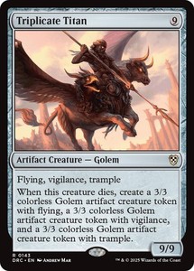 Triplicate Titan 143 Rare Commander: Aetherdrift MTG