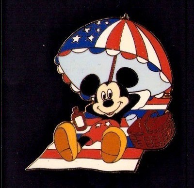 Disney WDW Mickey Americana Mickey At The Beach Pin | eBay
