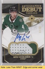 2018 Ultimate Collection Debut Threads 52/99 Miro Heiskanen Patch Auto READ 0zu