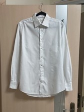 Suitsupply Traveller Slim Fit Formal Shirt Men's 40 / 15 / 3/4 Cotton White