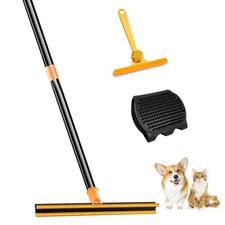 3 in 1 Carpet Rake for Pet Hair Removal Tool, 51  Adjustable Long Handle Pet ...