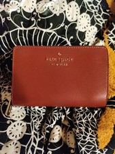 Kate Spade New York Bifold Wallet Medium Red - Stylish Compact
