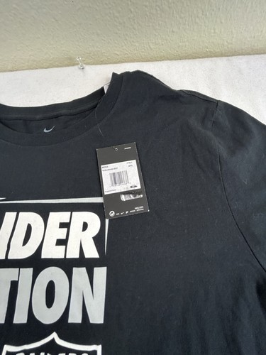 Las Vegas Raiders Nation NFL Nike Sz 2XL Black Mens T-Shirt Brand New $40 - Picture 5 of 5