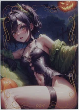 ❤️SPICY HALLOWEEN GIRL - Goddess Story ANIME WAIFU Card - PEACH BLOSSOM BEAM 024