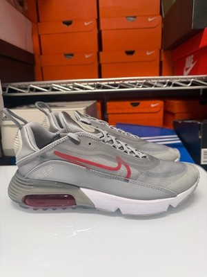 Nike Men's Air Max 2090 Shoes Grey Red DM9101-001