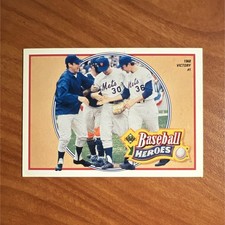Upper Deck 1991 Baseball Heroes Nolan Ryan #10/18! New York Mets Insert Card