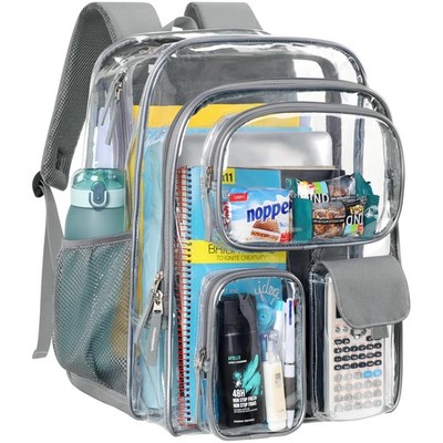 Clear Backpack for School - 18 Inch Extra Large Heavy Duty Clear Bookbag for ...