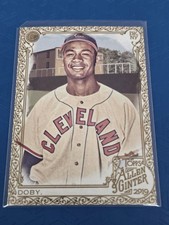 2019 Topps Allen & Ginter GOLD #359 Larry Doby Cleve Indians BASEBALL Card 4K