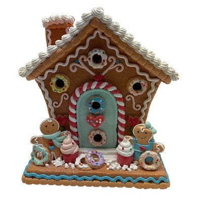Sugarplum Dream LED Gingerbread House Hearts Marshmallow Donut Swirl 11x3x5''READ