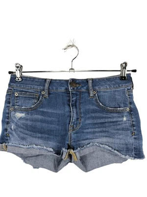 AMERICAN EAGLE OUTFITTERS Short en jean Dames Pantalon court T EU 40 bleu - Photo 1/4
