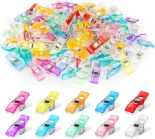 100 Sewing Clips - Multipurpose Quilting Clips for Fabric and Crafts