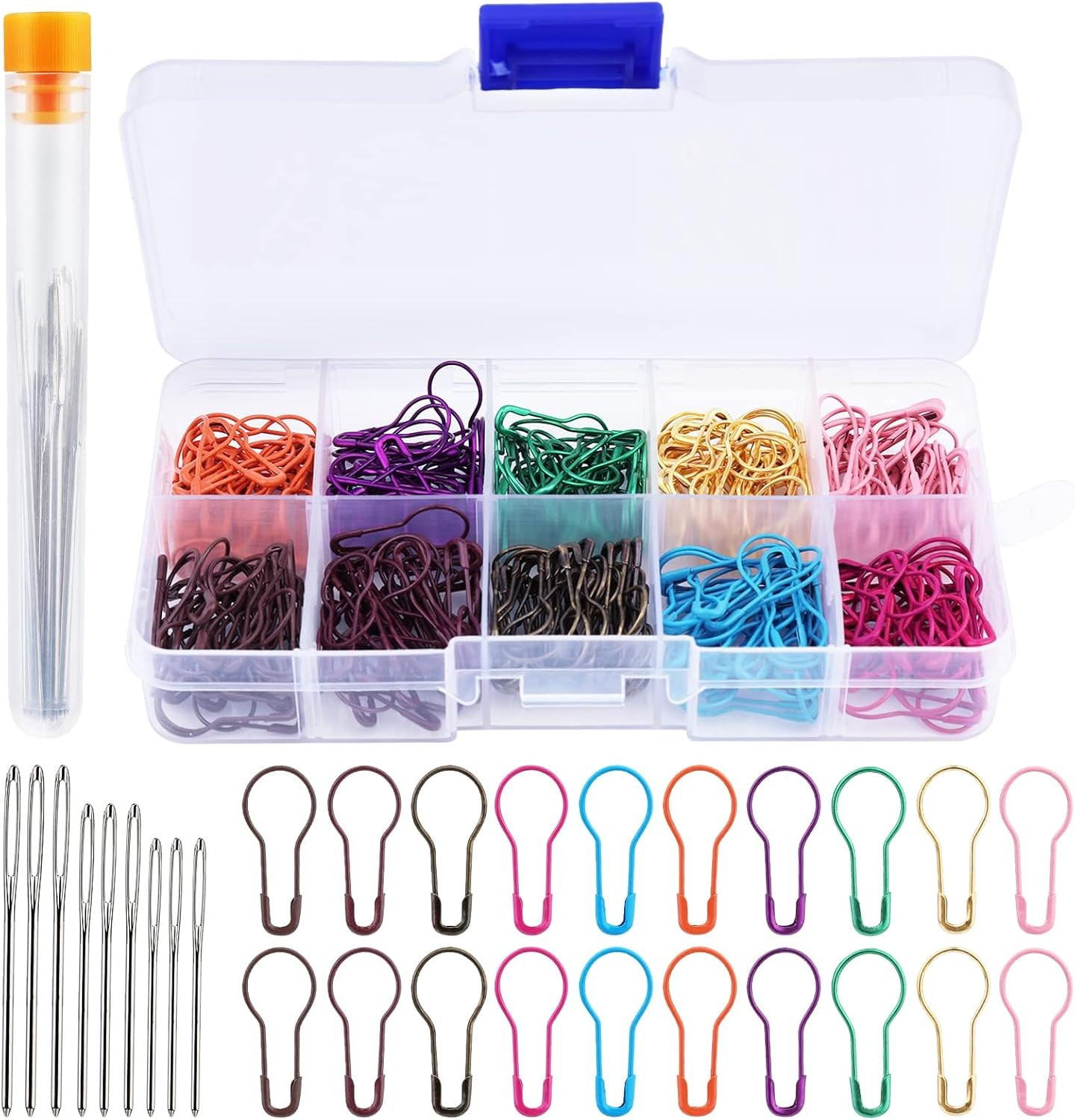 Stitch Markers, 300 pcs Crochet Markers, Metal Stitch Marker
