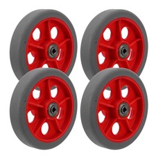  4pcs Replacement Shopping Basket Cart Wheels - 8mm Silent Caster Wheel for