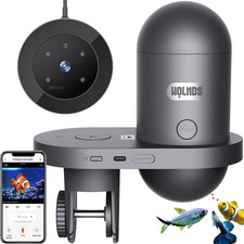 Wifi Automatic Fish Feeder with 2.5K Camera, ...