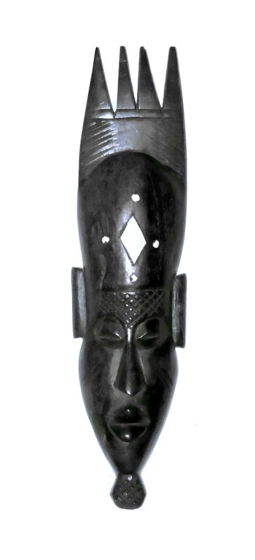carved wooden african mask