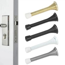 DOOR STOP SILVER GOLD SPRING STOPPER BUFFER STOPS PACK
