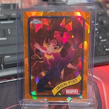 2025 Topps Chrome Marvel Sapphire Iron Fist #137 Orange #07/25 SP SSP