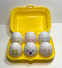 Vtg 1993 Tomy Toy Hide Squeak Eggs Shape Color Sorting Chicks Inside Complete