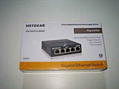 Netgear SOHO GS300 Desktop Gigabit Switch, 5x RJ-45 | NEU in OVP
