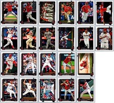 LOS ANGELES ANGELS 2025 Topps Series 1 & 2 - Base Team Set (22 Cards) Trout+