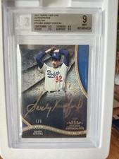 Sandy Koufax Topps Tier One #T1A-SK Dodgers Gold Ink Autograph 1/1 BGS 9