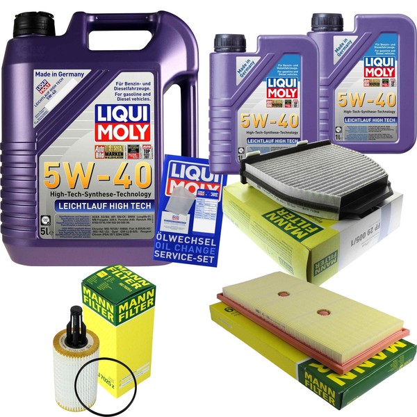 Inspektionspaket 7L Liqui Moly 5W-40 FüR Mercedes SL R231 350 Glk-Klasse X204-image