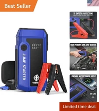 Compact 4000A Peak Jump Starter - Safe Portable Charger for Gas & Diesel Engines