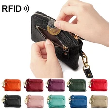 Xmas Gift Women Lady Leather Purse Coin Card Holder Keychain Key Ring Wallet US