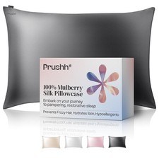Luxury Silk Pillowcase - 100 Pure Mulberry Silk - 22 Momme 6A High-Grade Fib...