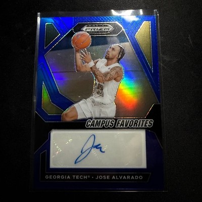 2024 Prizm Draft Picks #CFS-JSA Jose Alvarado Campus Favorites Auto Blue /149