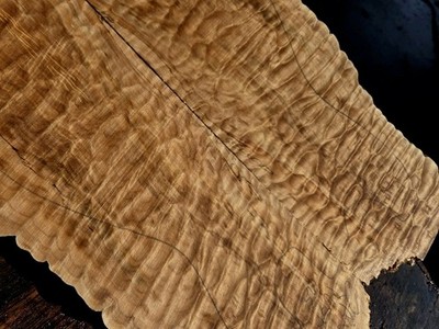 Quilted Maple Flat Top Exotic guitar wood bass figured wood 4 luthier Strat