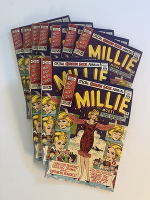 MILLIE THE MODEL QUEEN-SIZE SPECIAL COMIC #4 - MARVEL COMICS (1967) Lot of 10