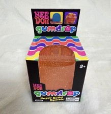 Schylling NeeDoh Authentic Gumdrop Orange Super Solid Squish Sensory Fidget New