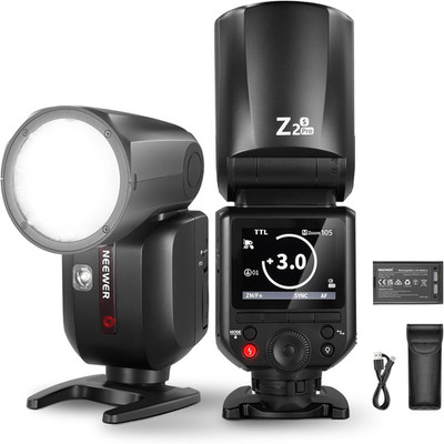 NEEWER Z2PRO-S 2.4G TTL round Head Blitz Speedlite Kompatibel Mit Sony, Drahtlos