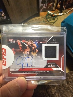 2025 Topps Now WWE 6 CM Punk Red 1/5