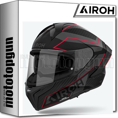 AIROH FULL FACE MOTORCYCLE HELMET MATRYX MXSE55 SENTINEL MATTE RED M
