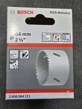 BOSCH HSS 64mm 2.5-Inch Bimetal Holesaw for Standard Adaptors 2608584121 - NEW!