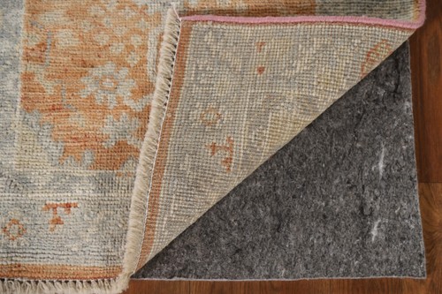 Orange Oushak Foyer Turkish Rug 2x3 Vegetable Dye Wool Hand-knotted Small Carpet - Picture 5 of 12