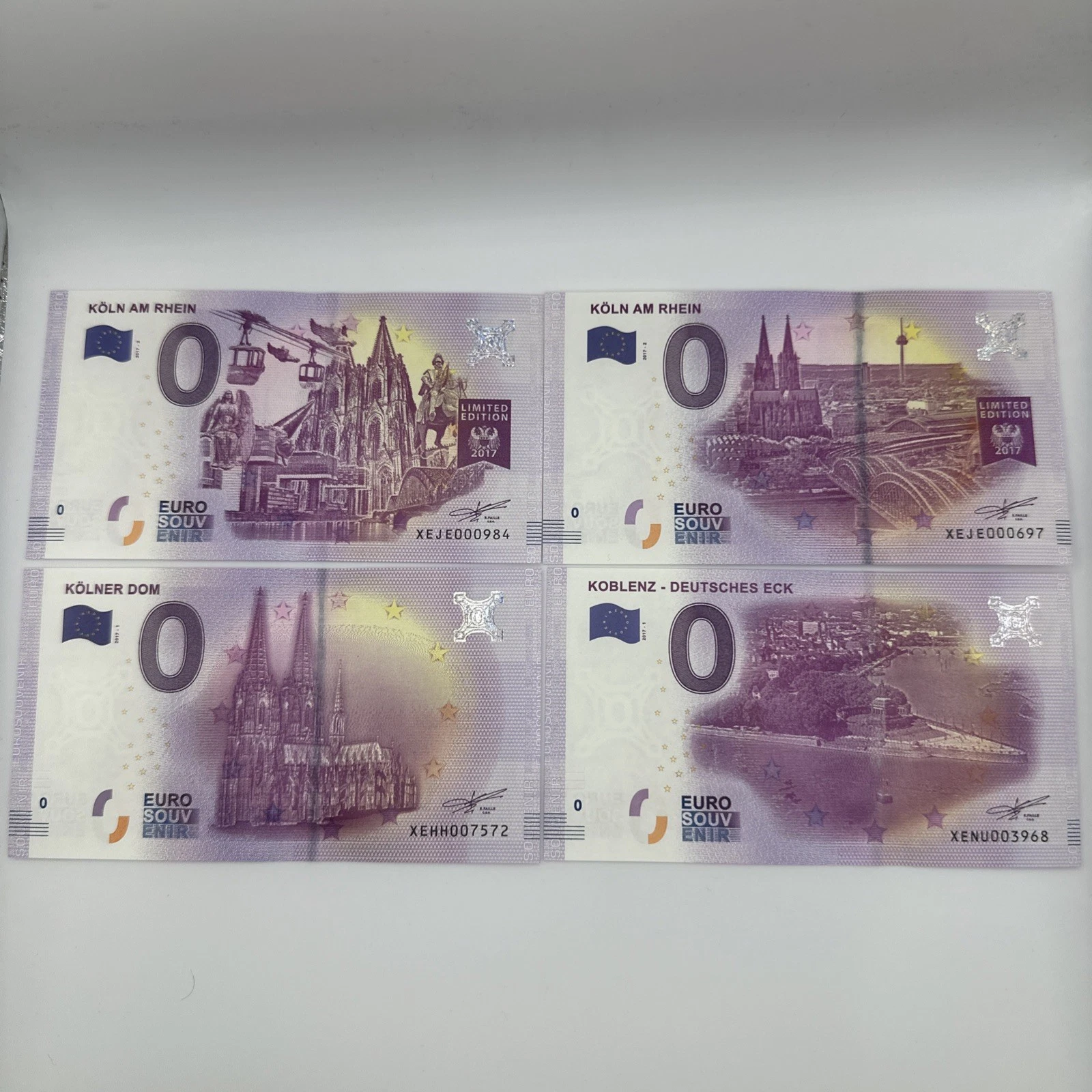 Billet Zéro 0 € Euro Touristique / Souvenir 2017