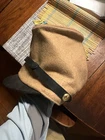 CIVIL WAR ? TAN WOOL ENLISTED KEPI FORAGE CAP HAT-SZ 7 1-2